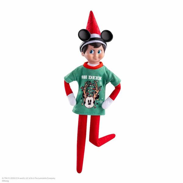 The Elf on the Shelf(R) Claus Couture Mickey Mouse Oh Deer Tee Set - image 