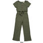 Girls (7-12) Dream Girl Ribbed Self Belt Button Jumpsuit - image 5