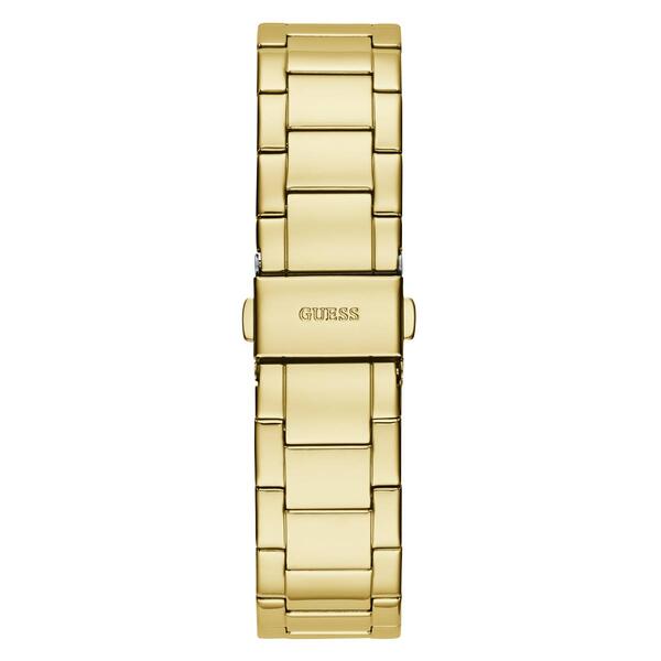 Womens Guess Gold-Tone Case/Crystal Sunray Dial Watch - GW0320L2