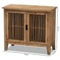 Baxton Studio Clement 2-Door Wood Spindle Accent Storage Cabinet - image 8