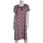 Womens White Orchid Flutter Sleeve Floral Nightgown - image 2