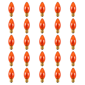 Northlight 25pc. C9 Orange Christmas Replacement Bulbs - image 1