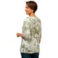Womens French Laundry Elbow Sleeve Animal Forest Tee - image 2