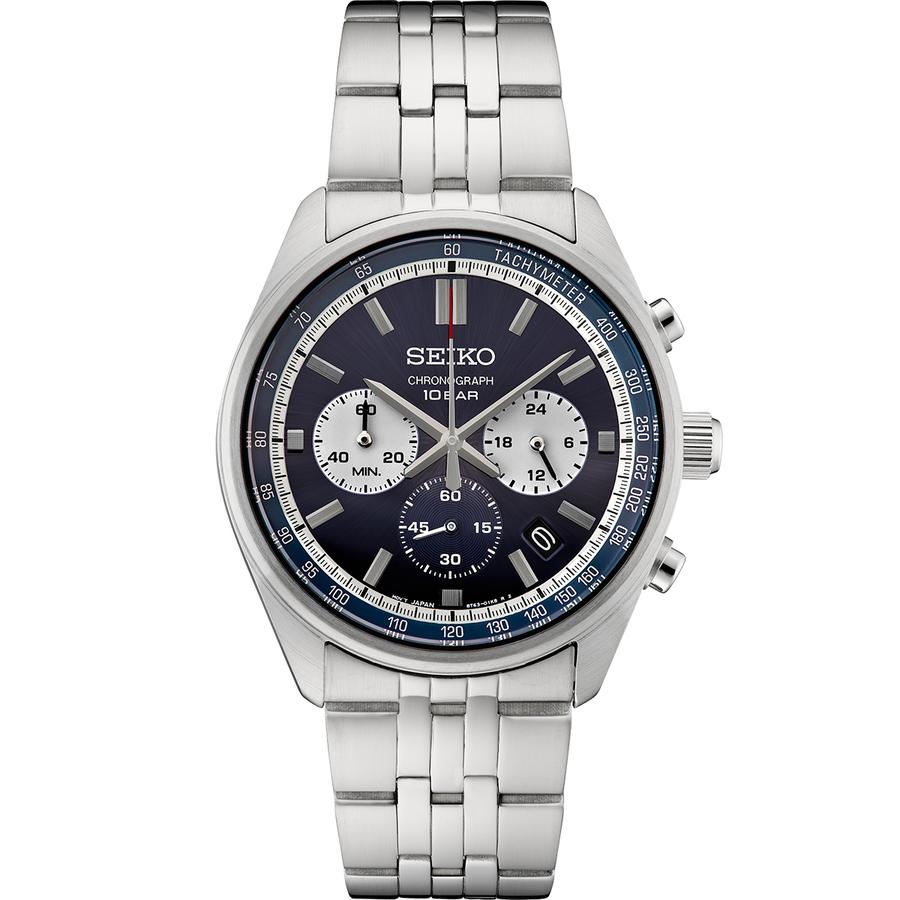 Seiko 42mm Chronograph Quartz Blue Dial Men's Watch + $28 Kohls Rewards only