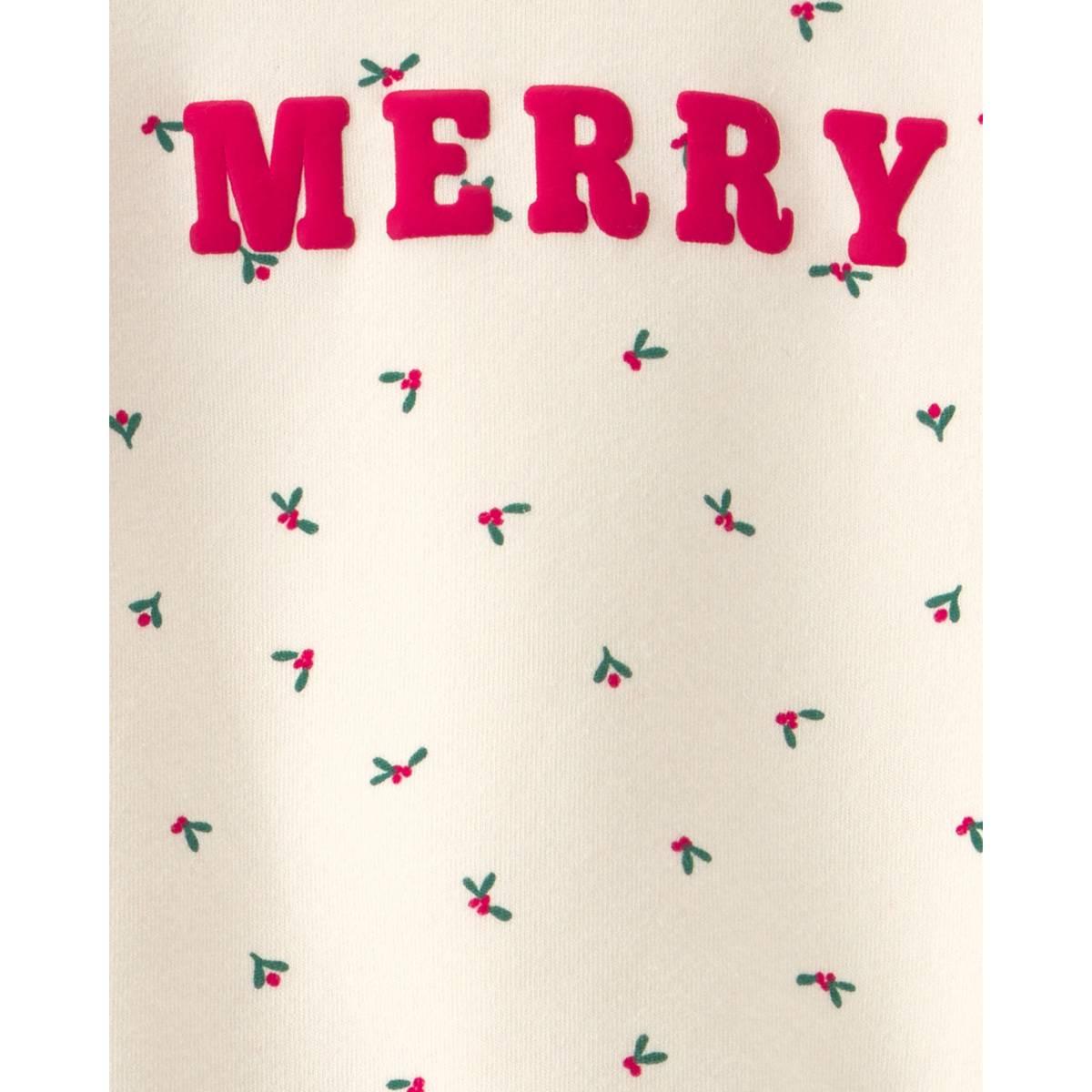 Toddler Girl Carter''s® Merry Fleece Long Sleeve Top & Pants Set