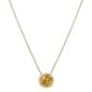 Gold Plated Citrine Center Stone Pendant Necklace - image 1