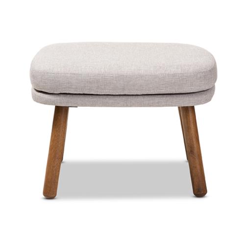 Baxton Studio Lovise Mid-Century Modern Ottoman