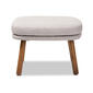 Baxton Studio Lovise Mid-Century Modern Ottoman - image 2
