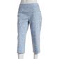 Womens Napa Valley Floral 19in. Cotton Super Stretch Capri Pants - image 1