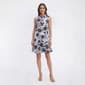 Womens Emma & Michele Sunflower Poplin Ruffle Hem Shift Dress - image 1