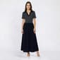 Womens Absolutely Famous Short Sleeve Stripe Midi Sweater Dress - image 1