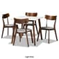 Baxton Studio Reba Modern Walnut Brown Wood 5pc. Dining Set - image 10