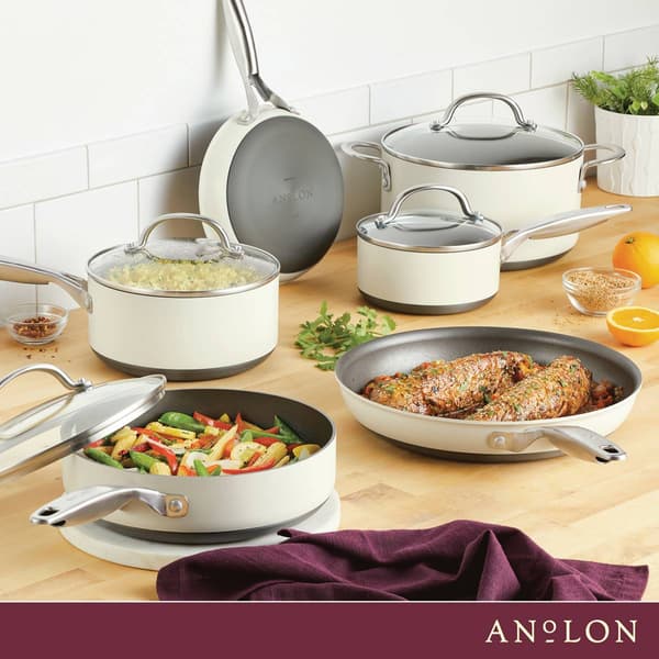 Anolon&#174; Achieve 10pc. Hard Anodized Nonstick Cookware Set