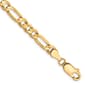 Mens Gold Classics&#40;tm&#41; 4.50mm. 14k Concave Open Figaro Bracelet - image 1