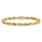 Gold Classics&#8482; 4.25mm. 14kt. Semi Solid Rope Chain Bracelet - image 2