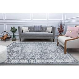 Rugs America™ Hailey Ice Cube Silver Abstract Vintage Area Rug