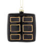 Northlight 3in. Black & Gold Organ Glass Christmas Ornament - image 5