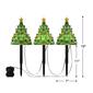 Mr. Christmas 9in. Lit Blow Mold Pathway Trees - Set of 3 - image 4