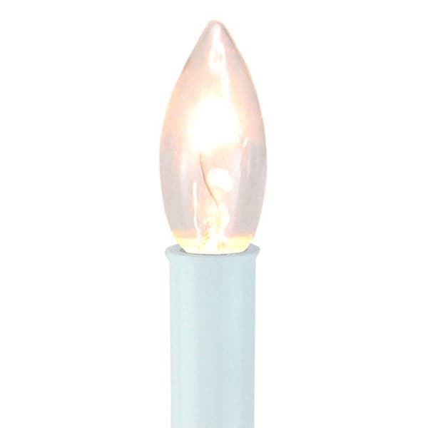 Northlight Seasonal White and Gold Christmas Candle Lamp