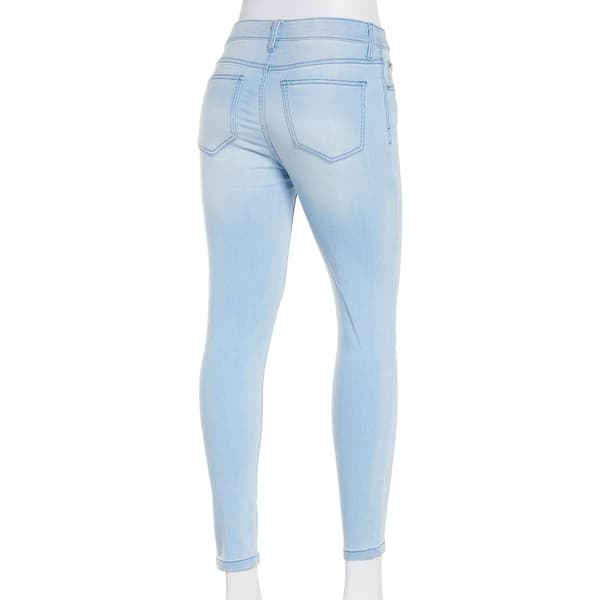 Juniors Celebrity Pink Light Wash Mid Rise Skinny Jeans