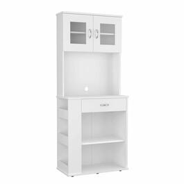 FM FURNITURE Poole White Pantry Cabinet