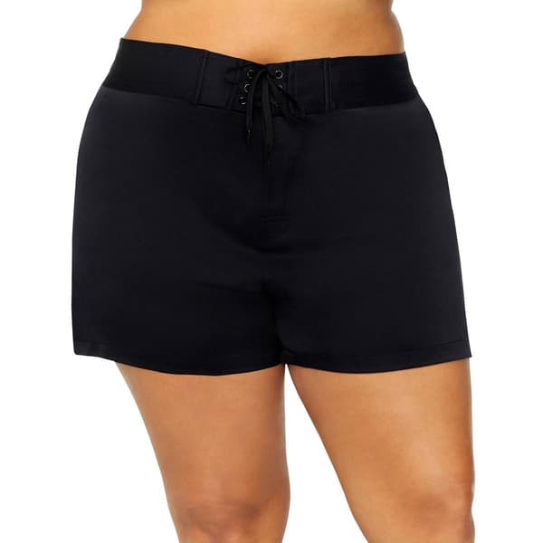 Plus Size Leilani Beachy Swim Shorts - image 