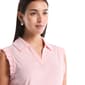 Womens Rafaella® Sleeveless Ruffle V Neck Collar Blouse - image 3