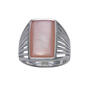 Marsala Fine Silver-Plated Pink Shell Ring - image 1