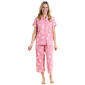Petite White Orchid Short Sleeve Bouquets Pajama Set - image 1