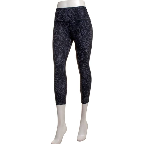 Womens RBX Blurred Foldover Waistband Capri Leggings