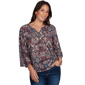 Plus Size Ruby Rd. English Countryside Patchwork Print Pintuck K - image 1