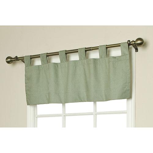 Weathermate Sage Tab Valance - 40x15