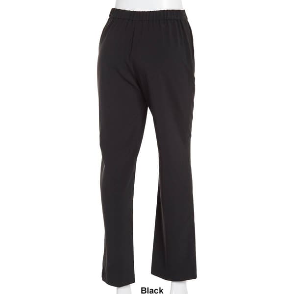 Petite Briggs Bistretch Flat Front Elastic Back Pant-Average