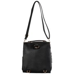 DS Fashion NY Perforated Front Zip Backpack