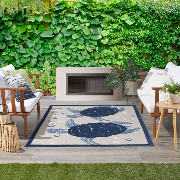 Nourison Aloha Large Turtles Indoor/Outdoor Area Rug