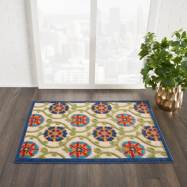 Nourison Aloha Vines Contemporary Indoor/Outdoor Area Rug