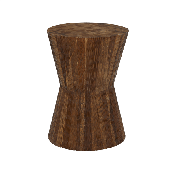 9th & Pike® Contemporary Brown Teak Wood End Table