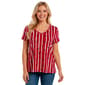 Plus Size Runway Ready Americana Stars Stripes Short Sleeve Tee - image 1