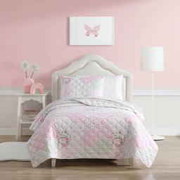 Laura Ashley Ellyn Microfiber Quilt Set