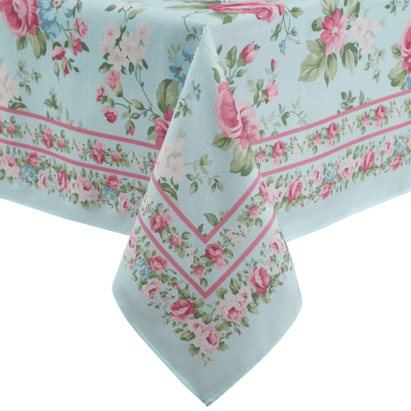 Threadmade Vintage Floral Garden Tablecloth