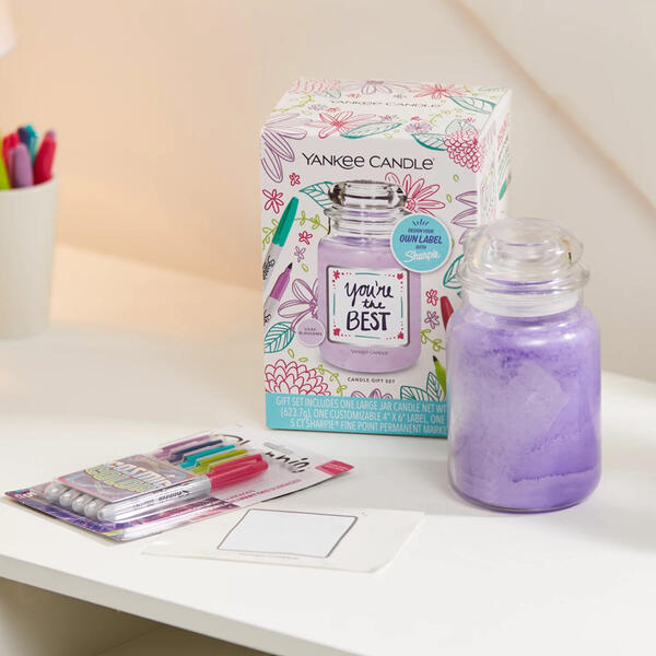 Yankee Candle&#40;R&#41; 22oz. Sharpie Lilac Blossoms Candle Gift Set - image 