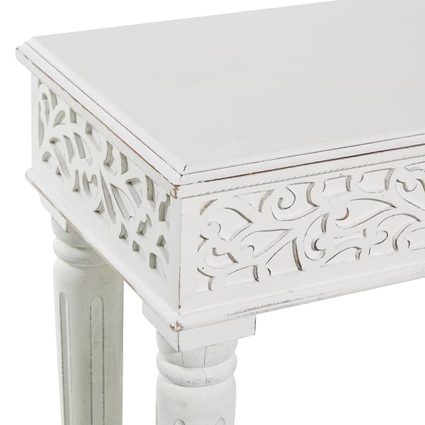 9th & Pike&#174; Large Wood Carved Console Table