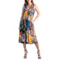 Womens 24/7 Comfort Apparel Paisley Sleeveless A-Line Midi Dress - image 1