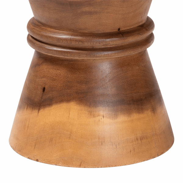 bali & pari Samira Solid Suar Wood End Table