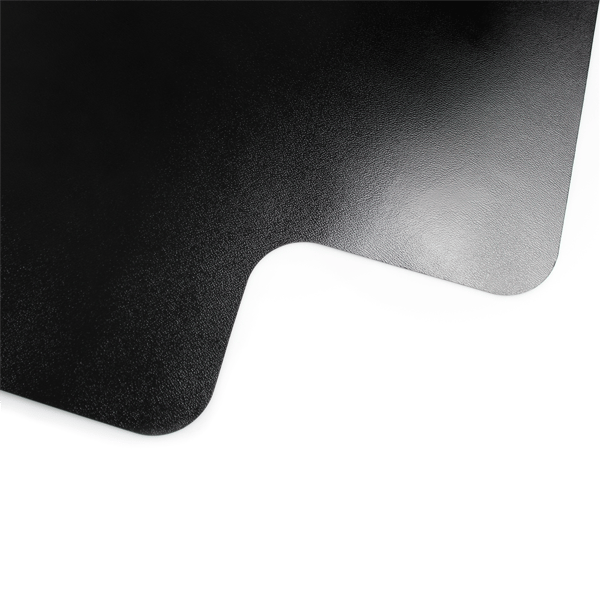 Floortex® Advantagemat® Black Vinyl Lipped Hard Floor Chair Mat