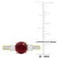 Gemstone Classics™ White Sapphire & Lab Created Ruby Ring - image 4