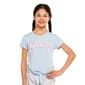 Girls (7-16) Champion(R) Tie Front Leopard Logo Tee - image 1