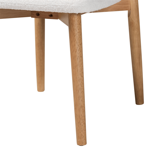 Baxton Studio Wattsu Boucle Upholstered Dining Chair - Set of 2