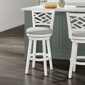 HH2 Home Riva Wood Adjustable Height Swivel Stool - image 1