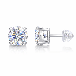 Saffron 1/2ctw. Moissanite Stud Earring